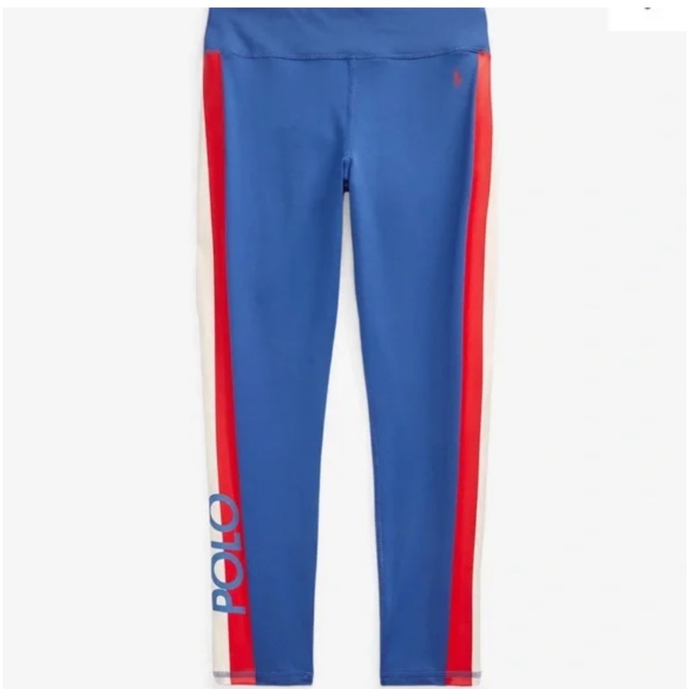Polo Ralph Lauren NWT Logo Stretch Jersey Leggings Girls Size XL (16)